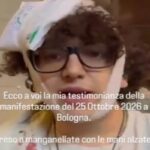 Diego Sanna con la testa fasciata