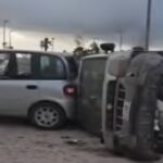 Auto ribaltate a Marsala a causa della tromba marina che ha colpito la cittadina siciliana