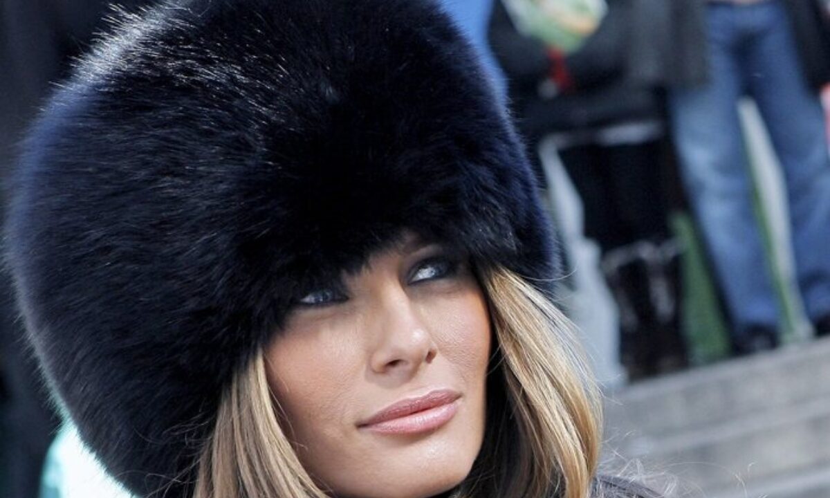 melania trump in colbacco