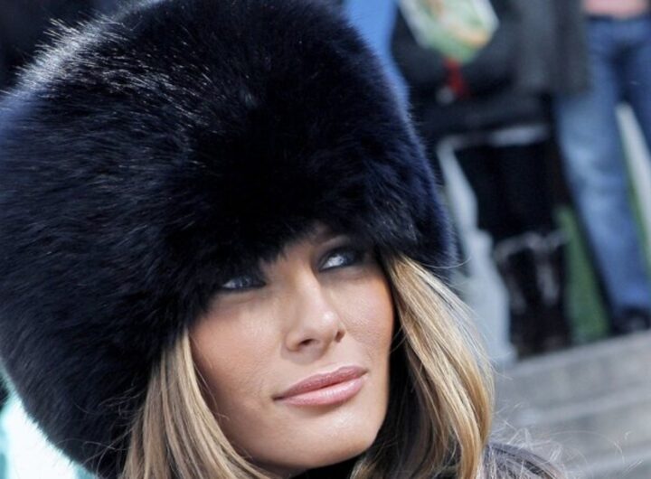 melania trump in colbacco