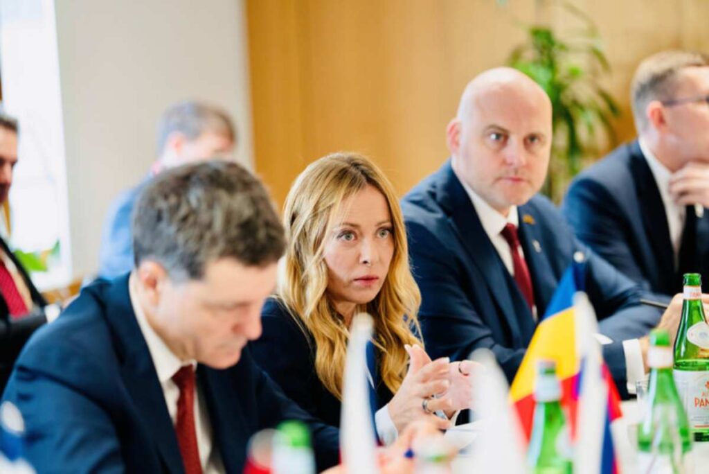 La presidente del Consiglio Giorgia Meloni al Consiglio europeo