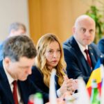 La presidente del Consiglio Giorgia Meloni al Consiglio europeo