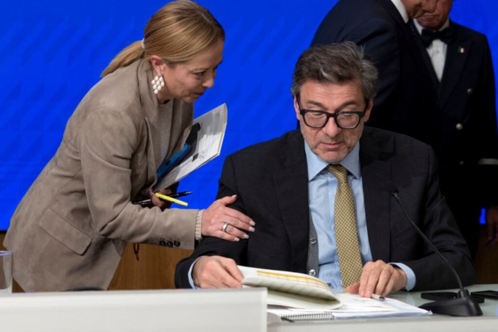 meloni giorgetti manovra