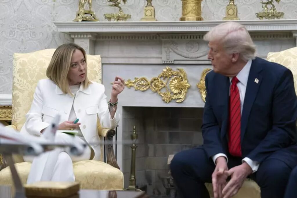 Meloni e Trump