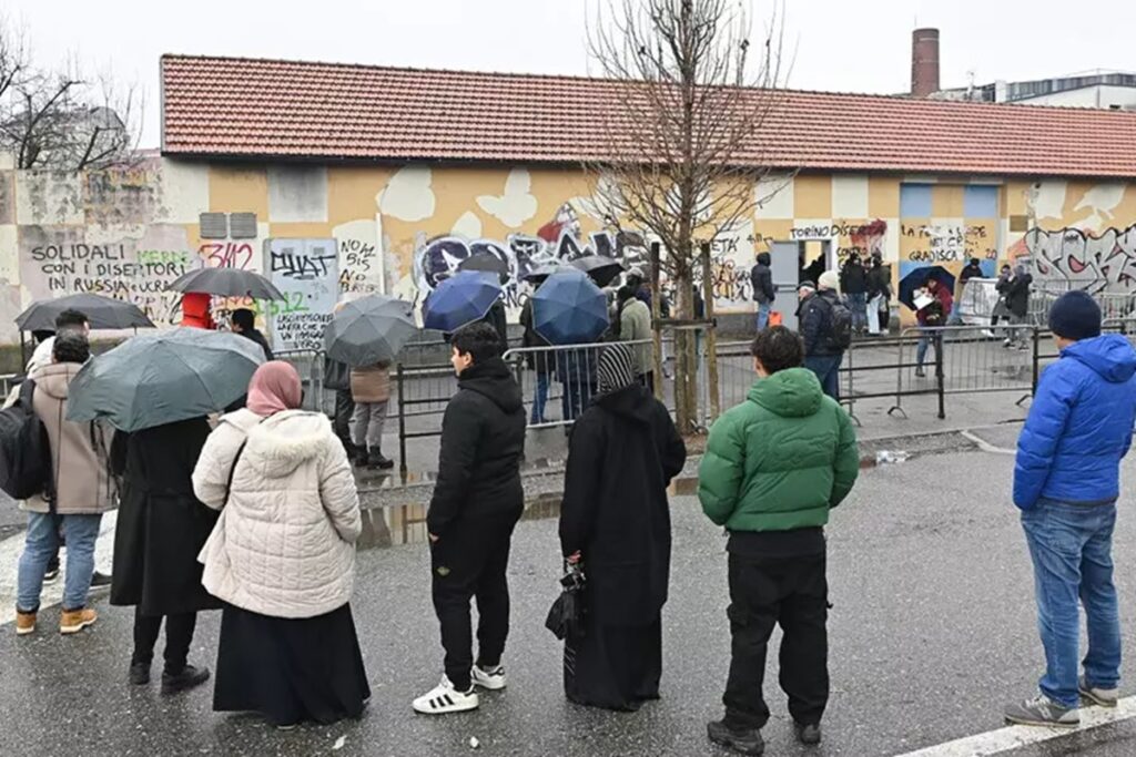 una fila