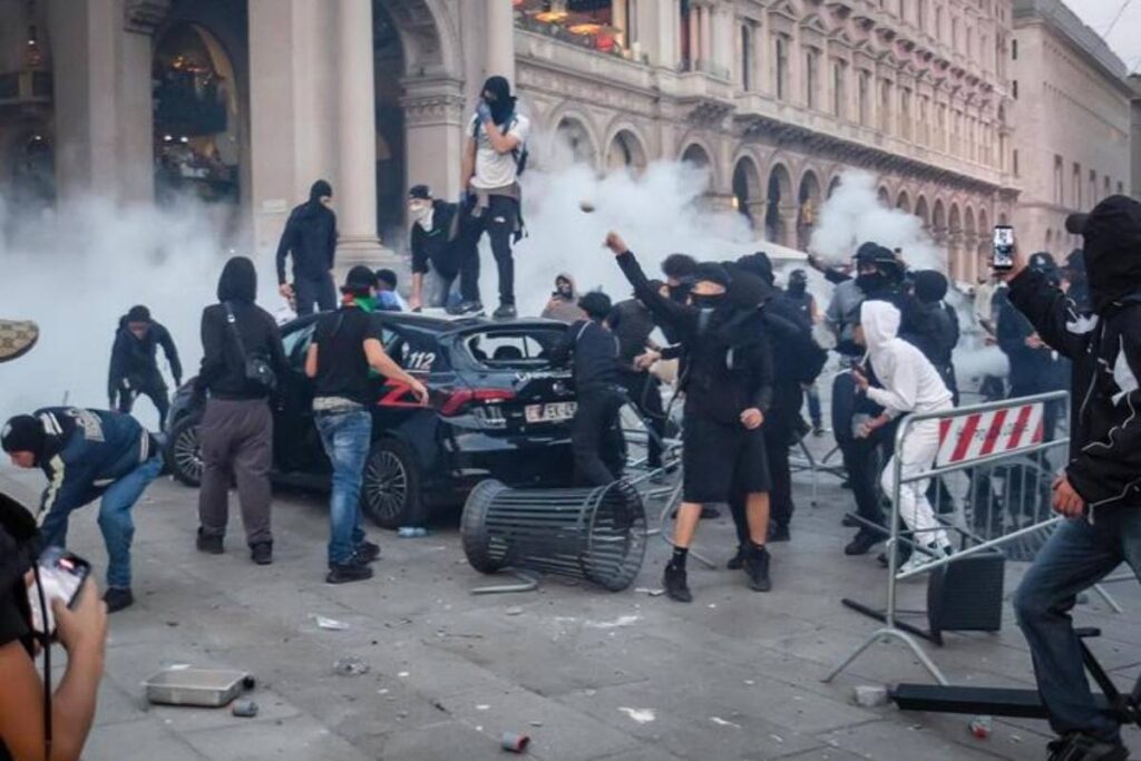 scontri a milano
