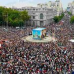 Manifestazione oceanica a Madrid per il caro affitti