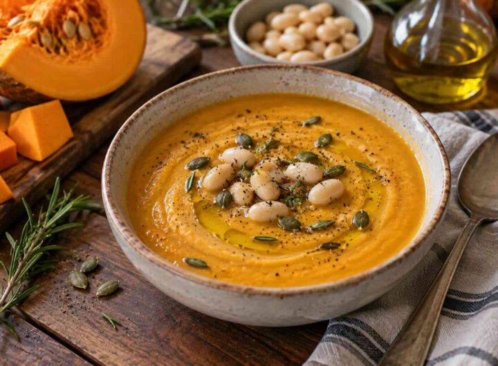 vellutata zucca e cannellini