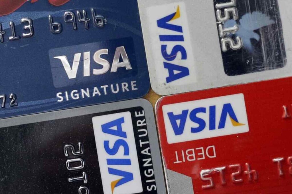 Carte bancarie della Visa