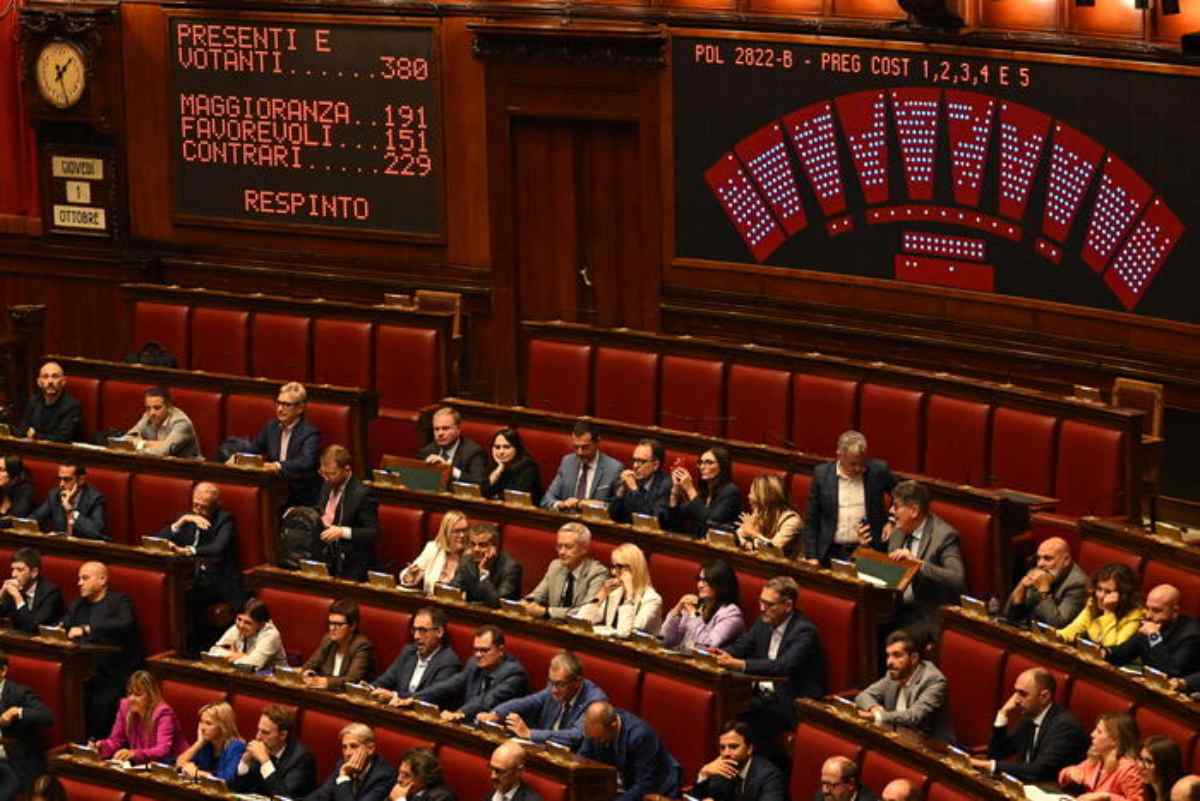 Votazione per la legge elettorale