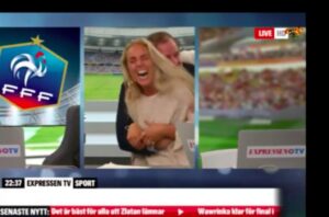 YouTube, giornalista impazzisce in diretta tv dopo gol Svezia contro Francia
