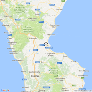 Terremoto Calabria, scossa di magnitudo 2.7 a Terranova da Sibari