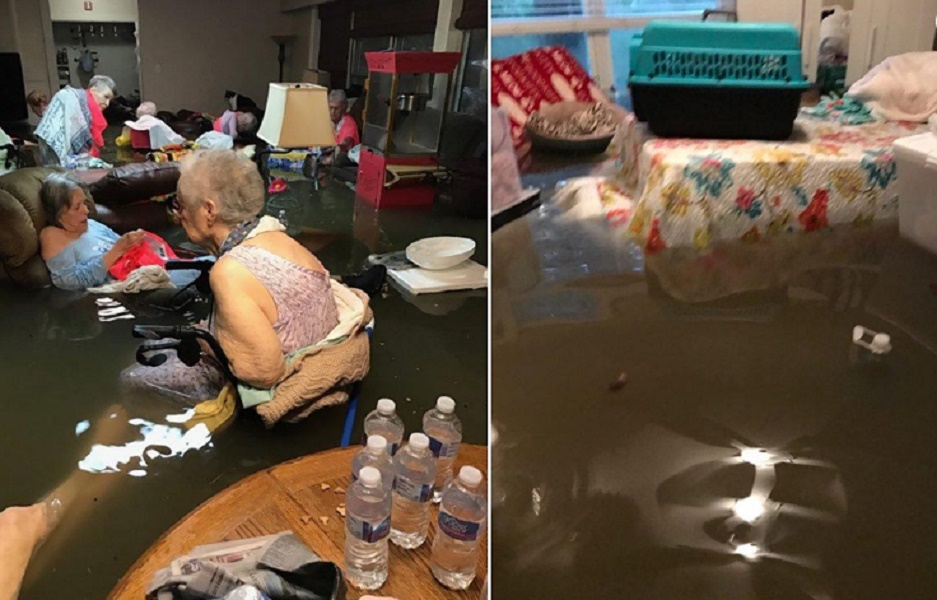 Uragano Harvey, anziani sommersi dall'acqua nella casa di cura salvati grazie a questa FOTO