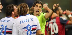 Benevento-Bologna, infortunio per arbitro Calvarese: entra Chiffi