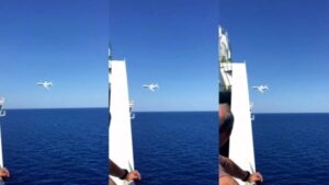 Sardegna, jet militare francese sfiora nave diretta a Barcellona: paura a bordo