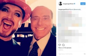 Silvio Berlusconi e Boy George: la FOTO della festa esclusiva a Villa Gernetto