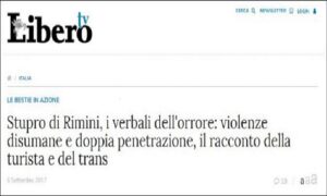 Stupri Rimini, Fnsi e Odg contro Libero: "Due volte vittime. Chiesto provvedimento disciplinare"