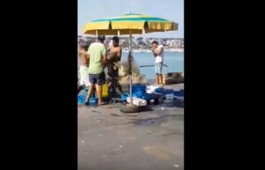 Anzio, rissa a cinghiate tra pescatori che vendono il pesce