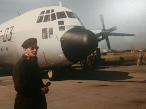 La foto di Pietro Abruzzetti sul servizio militare svolto in Aeronautica