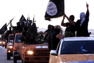 I miliziani dell'Isis (foto Ansa)