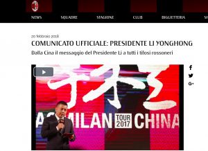 Milan, comunicato Li Yonghong: "Notizie false, la mia situazione finanziaria è sana"