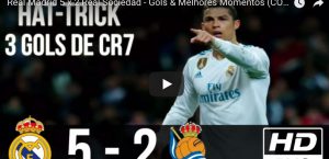 YOUTUBE Cristiano Ronaldo tripletta in Real Madrid-Real Sociedad: Psg avvisato