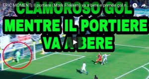 YOUTUBE Mark Flekken, portiere Duisburg, va a bere e subisce gol