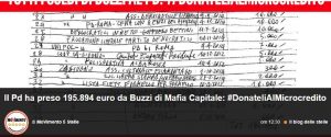 M5s contro Renzi: "Scandalo rimborsi? Ecco i bonifici fatti da Buzzi, Pd quando li restituisce?"