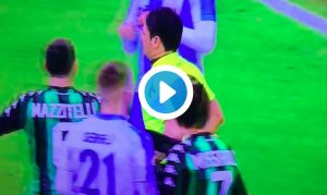 Sassuolo-Lazio (VIDEO): var assegna rigore per mano Peluso. Immobile gol