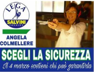 Treviso: la sindaca che spara nella foto elettorale. Minacce di morte e post rimosso