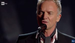 Festival di Sanremo, Sting sul palco omaggia l'Italia e Zucchero: canta Muoio per te