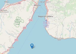 Terremoto al largo dello stretto, due scosse tra Messina e Reggio Calabria