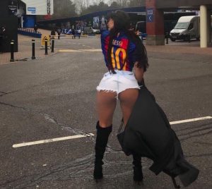 YOUTUBE Suzy Cortez "Miss Bum Bum" (FOTO-VIDEO) a Londra per Chelsea-Barcellona