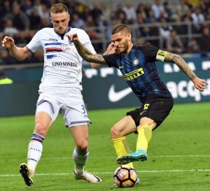 Sampdoria-Inter diretta highlights pagelle