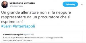 L'agente di Maurizio Sarri dopo gli insulti alla giornalista Titti Improta: "Il clan continua a scureggiare con la tastiera"