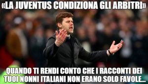 Juventus, Allegri zittisce Pochettino: nessuna pressione su arbitro