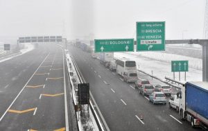 Maltempo, su autostrade Centro-Nord rischio pioggia gelata