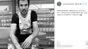 Bruno Boban è morto, Mario Mandzukic lo ricorda su Instagram