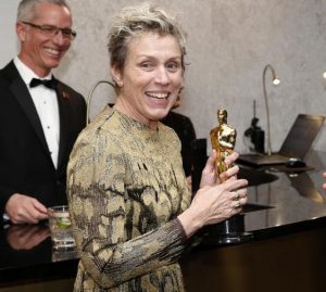Oscar 2018, rubata e ritrovata la statuetta di Frances McDormand