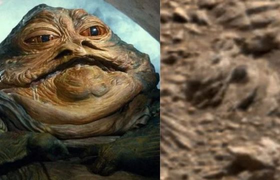 "Jabba the Hutt di Guerre Stellari su Marte": la curiosa roccia FOTO