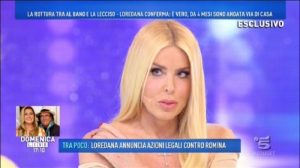 Loredana Lecciso a Domenica Live: "Querelo Romina Power". Barbara D'Urso: "Ami Al Bano?". Lei...