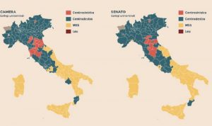 Elezioni 2018, mappa del voto: Italia divisa in due, Nord a centrodestra e Sud a M5S