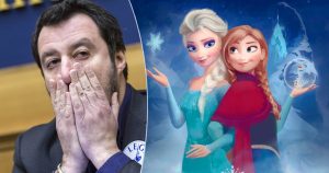Matteo Salvini contro l'idea della Disney di dare una fidanzata a Elsa di Frozen