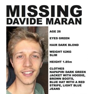 Davide Maran, ragazzo scomparso avvistato in provincia di Belluno