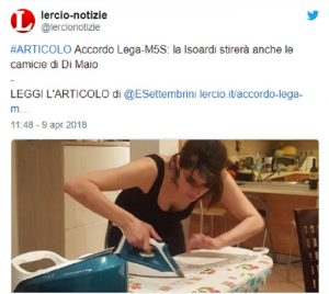 Elisa Isoardi, ironia social su lady Salvini: "Stirerà le camicie a Di Maio?"