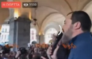Salvini parla di disabili a treviso 