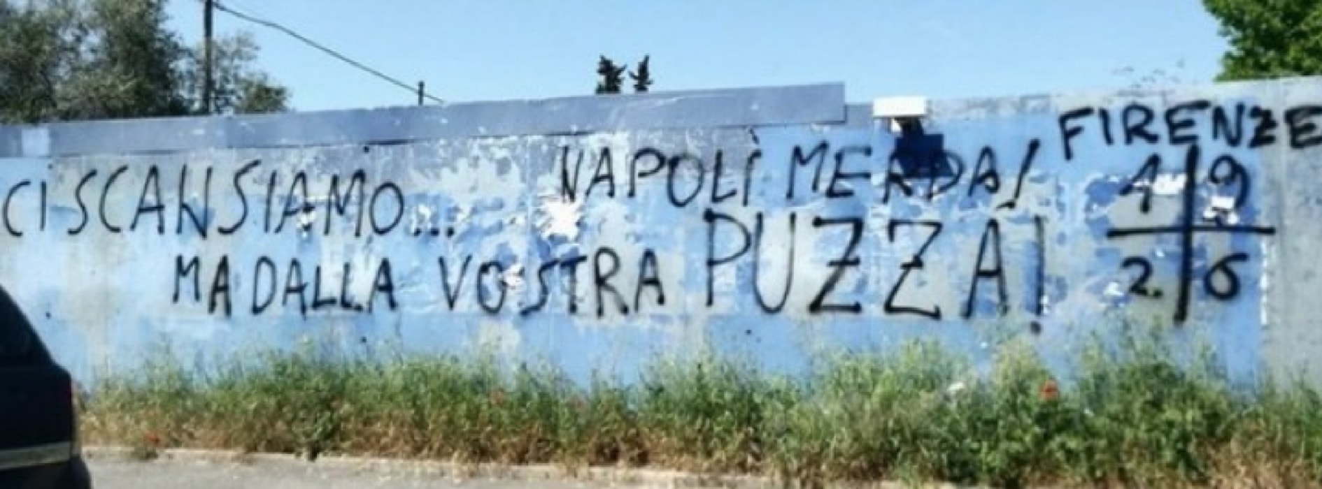 Firenze scritta contro il Napoli
