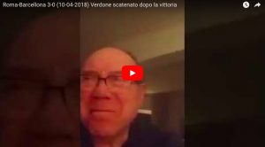 YOUTUBE Carlo Verdone scatenato dopo Roma-Barcellona 3-0