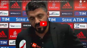 YOUTUBE Gattuso: "Milan-Benevento? Vergognoso. Siamo dei polli"