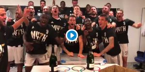Juventus, settimo scudetto consecutivo: video con la festa nello spogliatoio